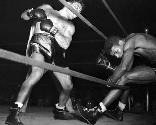 Middleweight Fight Sugar Ray Robinson Vs Jake Lamotta Magnet Magnet