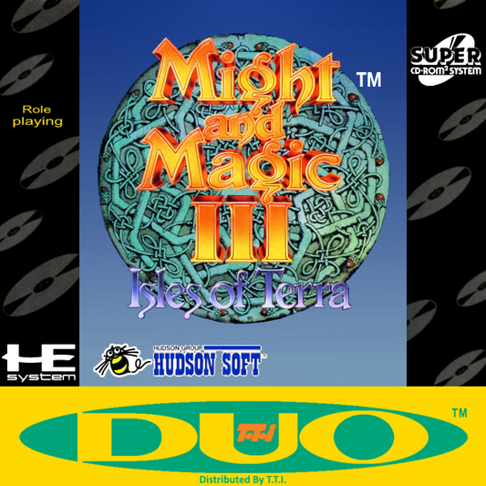 Might And Magic Iii Isles Of Terra (Cd) (Manual) Turbografx 16 Print Poster