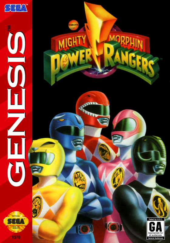 Mighty Morphin Power Rangers (Usa) Genesis Print Poster