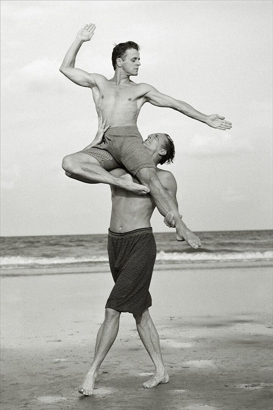 Mikhail Baryshnikov In Mid Air Print Jigsaw Puzzle