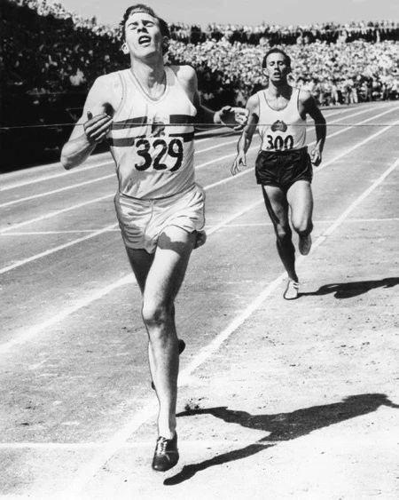Mile Runner Roger Bannister Glossy Photo Poster Track And Field Print