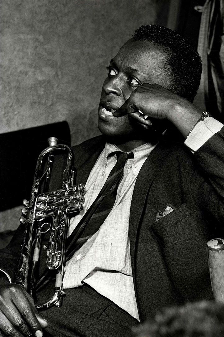 Miles Davis Blue Jazz Music Album Star Painting Jigsaw Puzzle