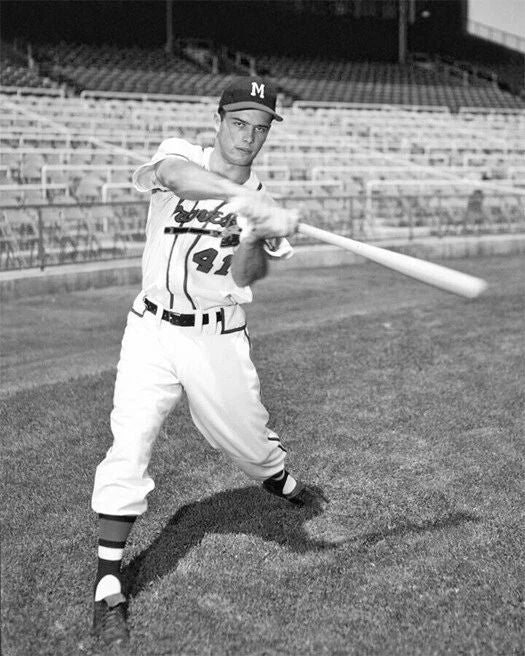 Milwaukee Braves Eddie Mathews Magnet Baseball Print Glossy Magnet Hof 78 3