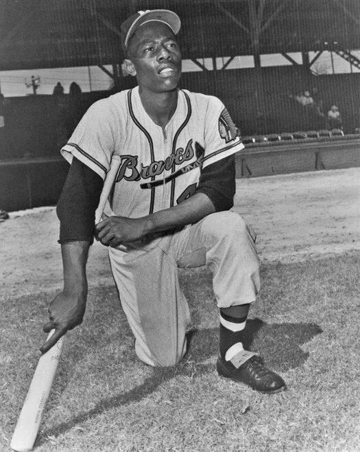 Milwaukee Braves Hank Aaron Magnet Print Rookie Year Magnet Hof 82