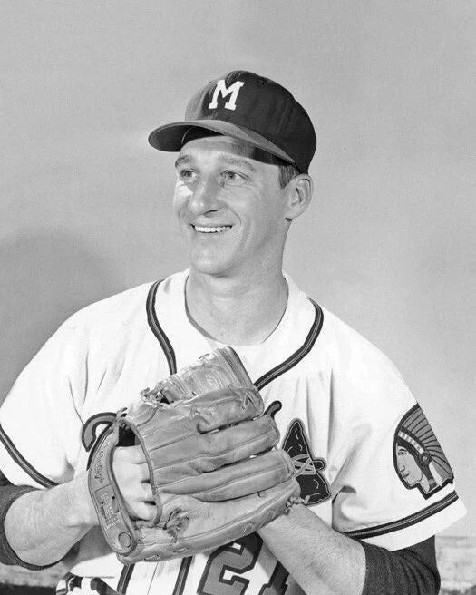 Milwaukee Braves Warren Spahn Glossy Keychain Baseball Keychain Hof 73 2