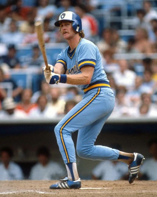 Milwaukee Brewers Robin Yount Glossy Keychain Baseball Print Hof 99