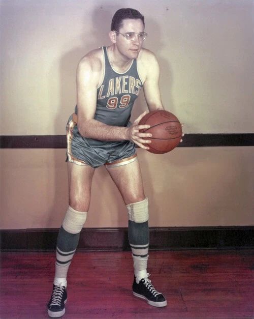 Minneapolis Lakers George Mikan Glossy Keychain Basketball Keychain Hof 59