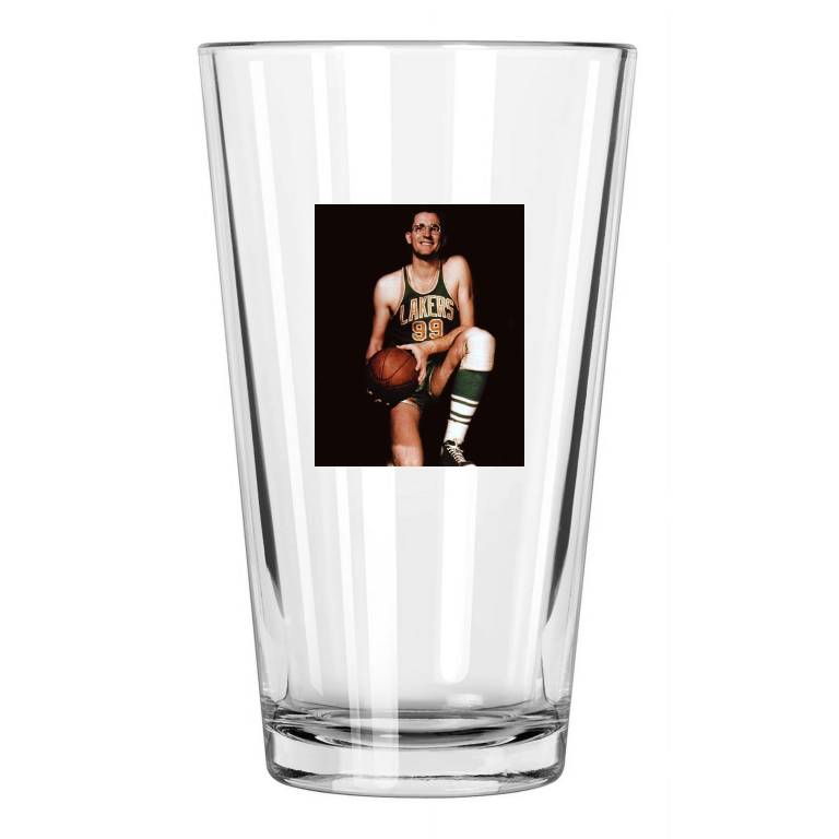 Minneapolis Lakers George Mikan Photo Basketball Pint Beer Drinking Glass