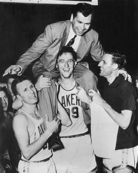 Minneapolis Lakers George Mikan Glossy Keychain Print Nba Basketball Keychain