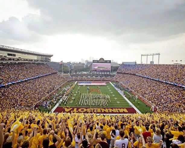Minnesota Gophers Tcf Bank Stadium Glossy Magnet Football Print Minneapolis 1
