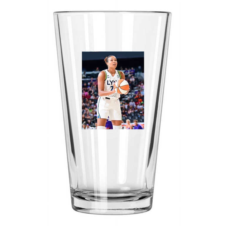 Minnesota Lynx Napheese Collier Photo Wnba Basketball 1 Pint Beer Drinking Glass