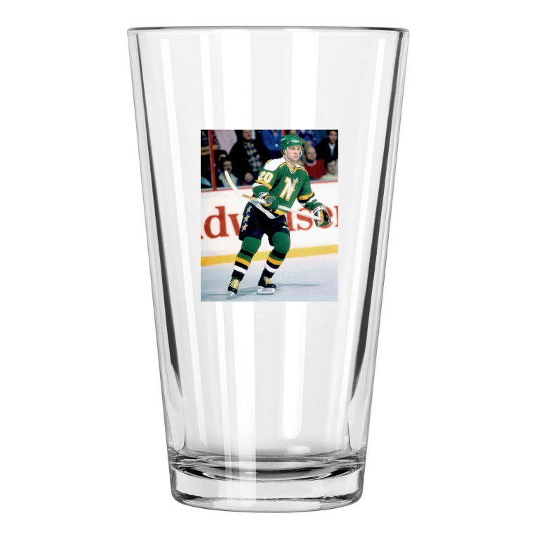 Minnesota North Stars Dino Ciccarelli Photo Nhl Hockey Pint Beer Drinking Glass