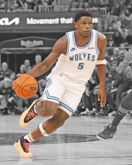 Minnesota Timberwolves Anthony Edwards Glossy Keychain Spotlight Keychain 1