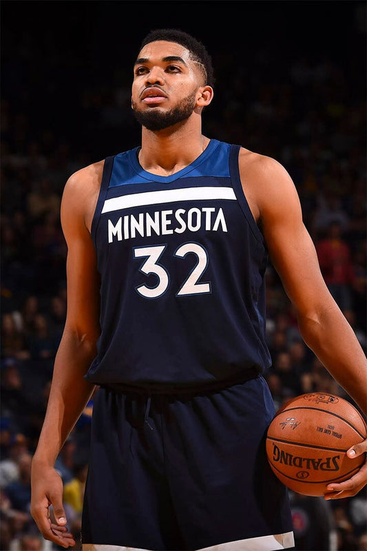 Minnesota Timberwolves Karl Anthony Towns 32 Basketball Jigsaw Puzzle