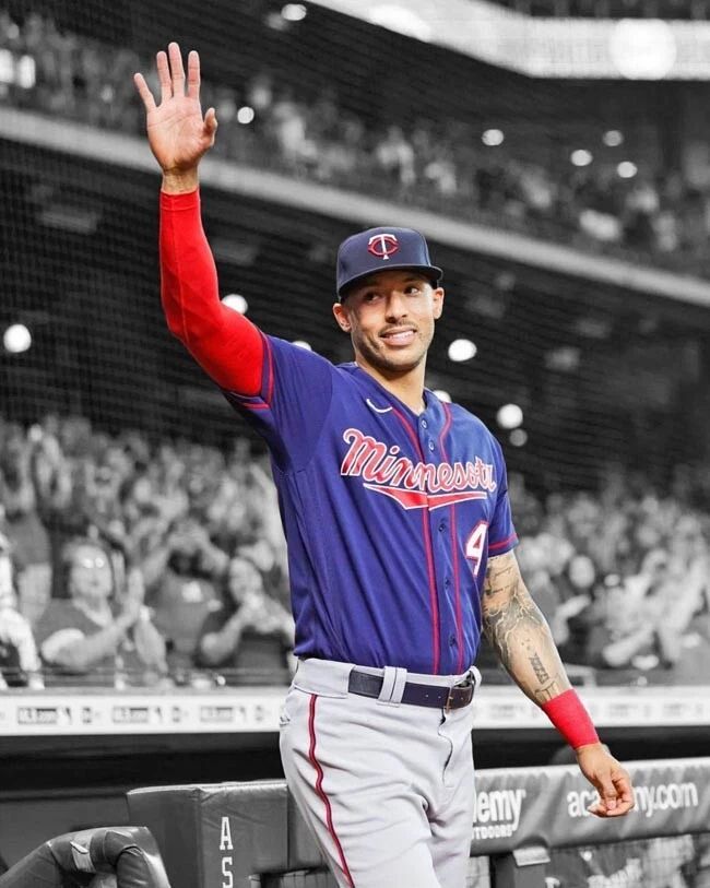 Minnesota Twins Carlos Correa Glossy Magnet Baseball Magnet Spotlight Print