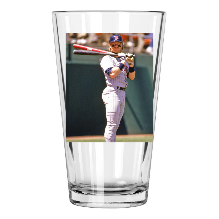 Minnesota Twins Dan Gladden Photo Baseball Pint Beer Drinking Glass