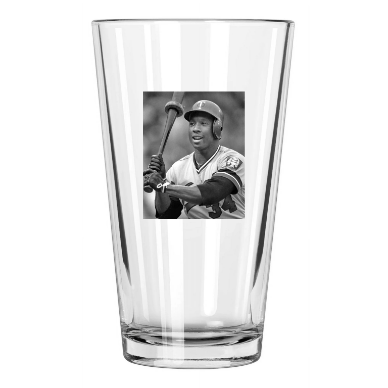 Minnesota Twins Kirby Puckett Photo Baseball Hof 2001 1 Pint Beer Drinking Glass