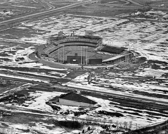 Minnesota Twins Metropolitan Stadium Keychain Aerial Print Met Stadium Keychain 2