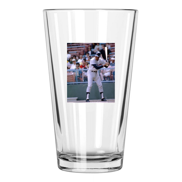 Minnesota Twins Rod Carew Photo Baseball Hof 91 Pint Beer Drinking Glass