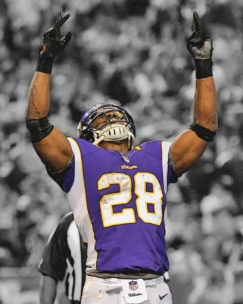 Minnesota Vikings Adrian Peterson Glossy Keychain Spotlight Keychainize Print