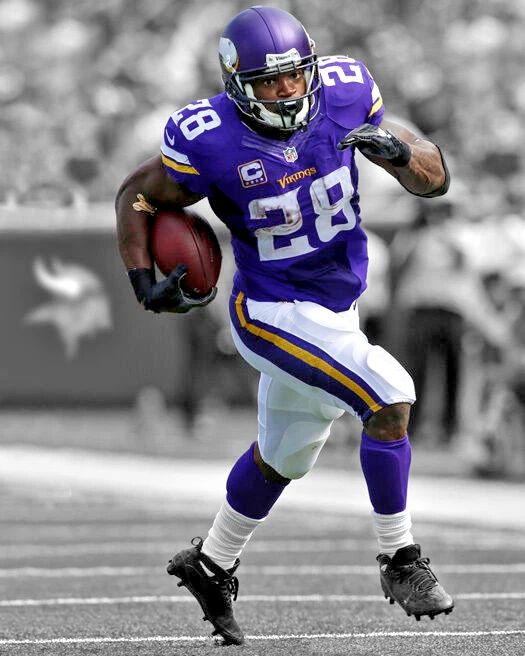 Minnesota Vikings Adrian Peterson Glossy Keychain Spotlight Keychain