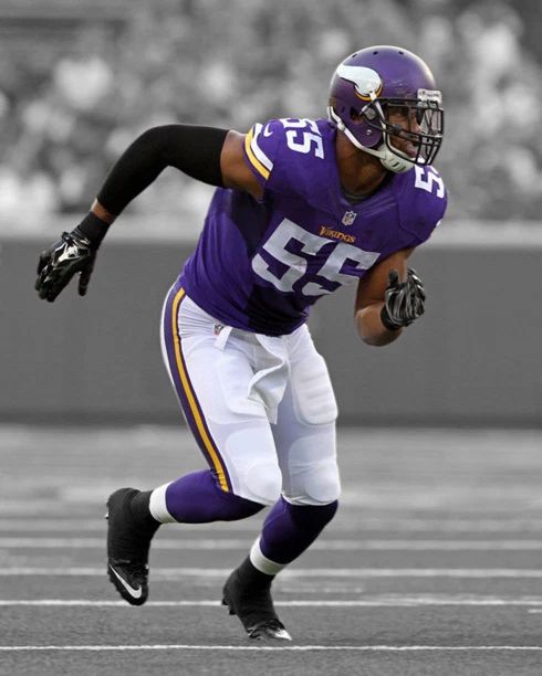 Minnesota Vikings Anthony Barr Glossy Magnet Print Spotlight Magnet