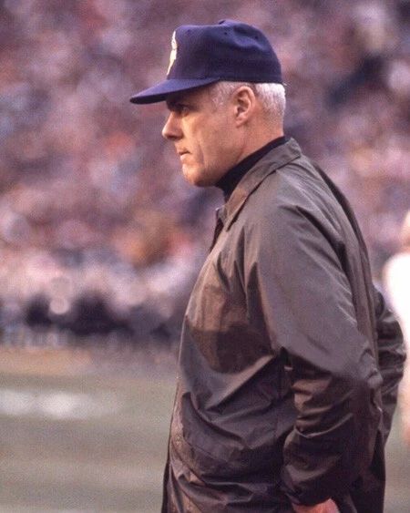 Minnesota Vikings Bud Grant Glossy Keychain Coach Print Hof 94