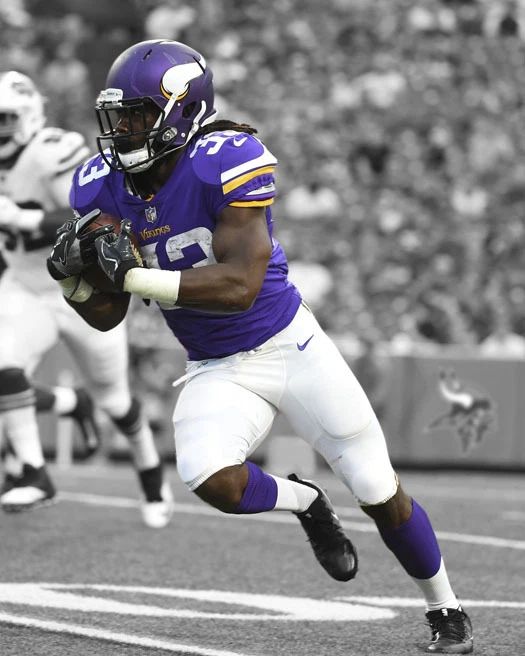 Minnesota Vikings Dalvin Cook Glossy Keychain Print Spotlight Keychain