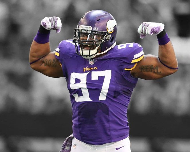 Minnesota Vikings Everson Griffen Glossy Magnet Print Spotlight Magnet