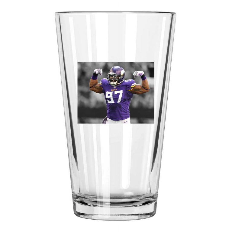 Minnesota Vikings Everson Griffen Photo Spotlight Pint Beer Drinking Glass