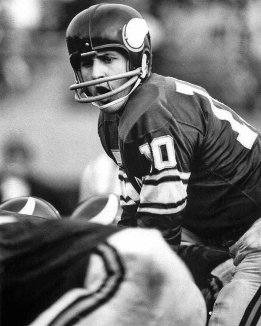 Minnesota Vikings Fran Tarkenton Glossy Keychain Football Keychain Hof 86