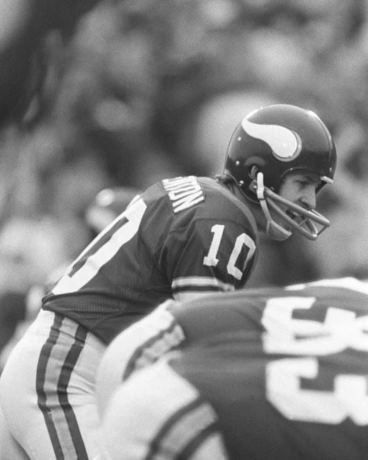 Minnesota Vikings Fran Tarkenton Glossy Photo Super Bowl Ix Print Poster