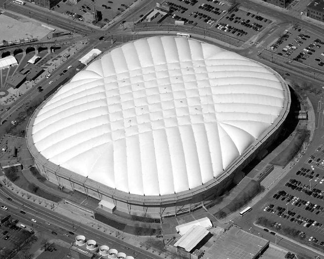 Minnesota Vikings Hubert H Humphrey Metrodome Glossy Photo Stadium