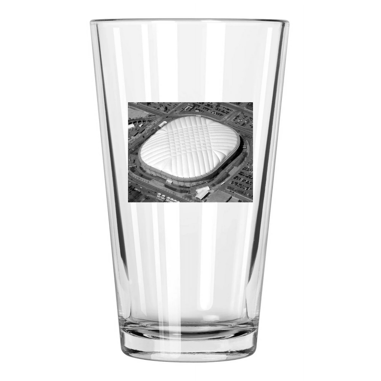 Minnesota Vikings Hubert H Humphrey Metrodome Stadium Pint Beer Drinking Glass