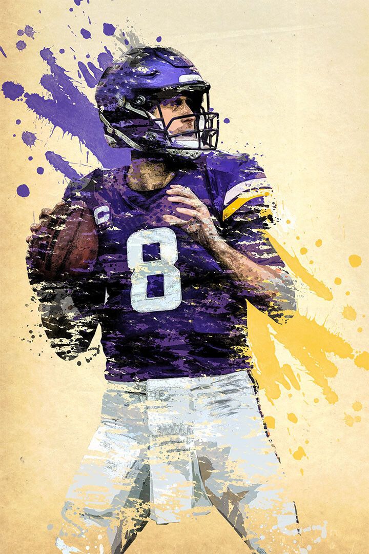 Minnesota Vikings Kirk Cousins American Football Player Keychain