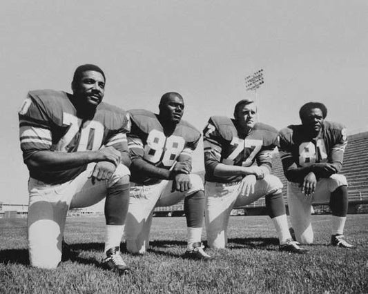 Minnesota Vikings Purple People Eaters Glossy Keychain Alan Page Carl Eller