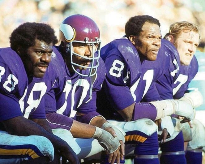 Minnesota Vikings Purple People Eaters Glossy Magnet Allen Page Carl Eller