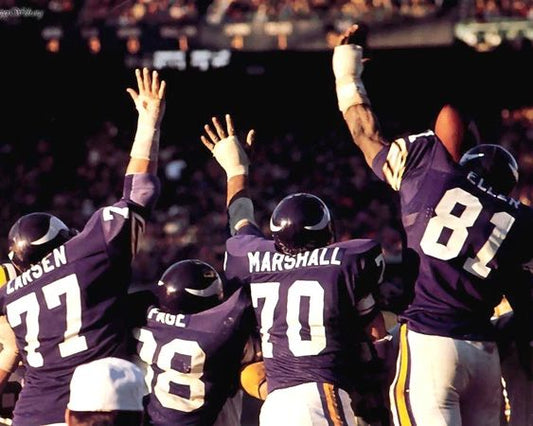 Minnesota Vikings Purple People Eaters Glossy Keychain Eller Page Marshall 2