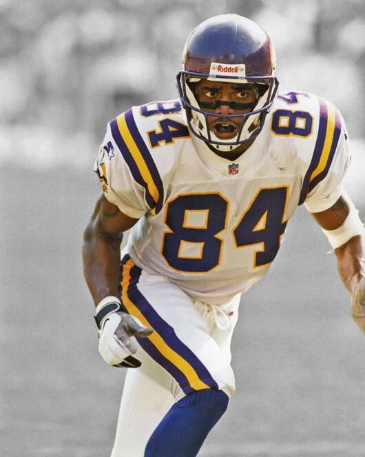 Minnesota Vikings Randy Moss Glossy Spotlight Keychain Keychain Hof 2018
