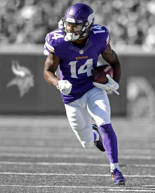 Minnesota Vikings Stefon Diggs Glossy Keychain Print Spotlight Keychain