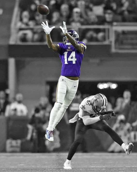 Minnesota Vikings Stefon Diggs Glossy Keychain Spotlight Keychain Miracle Print