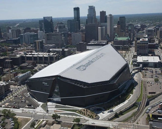 Minnesota Vikings U.S 2. Bank Stadium Glossy Photo Print Field Poster