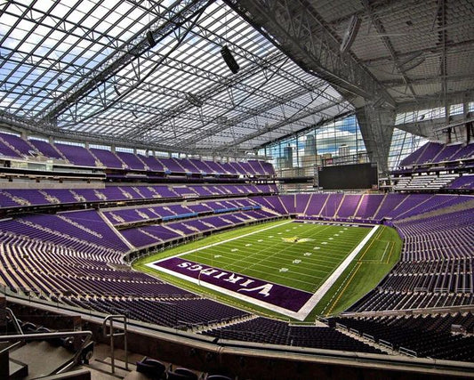 Minnesota Vikings U.S 3. Bank Stadium Glossy Keychain Print Field Keychain