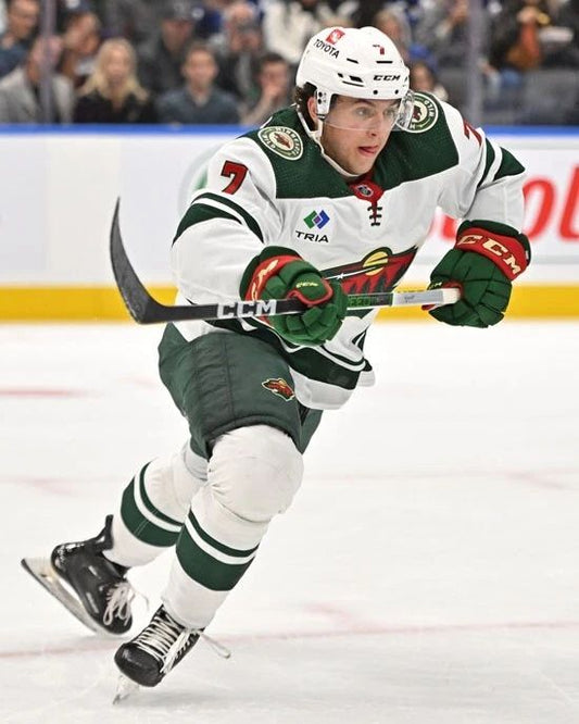 Minnesota Wild Brock Faber Glossy Keychain Nhl Hockey Keychain