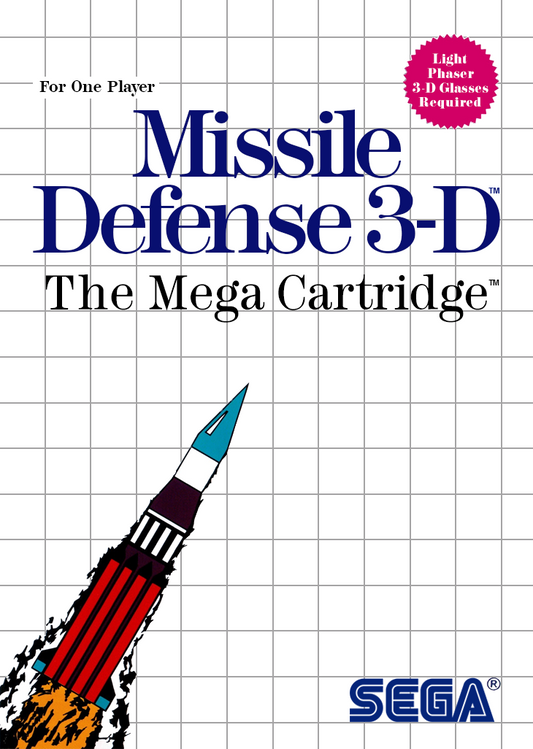 Missile Defense 3 D Sega Master System Print Poster