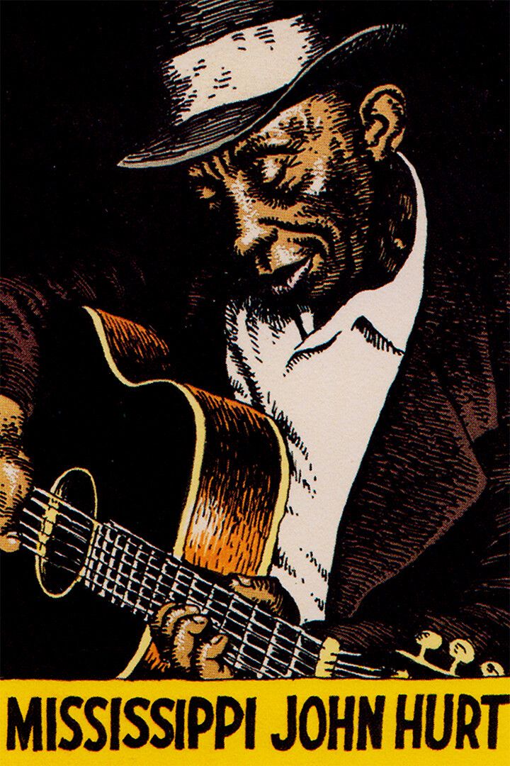 Mississippi John Hurt Singer Print Canvas Jigsaw Puzzle