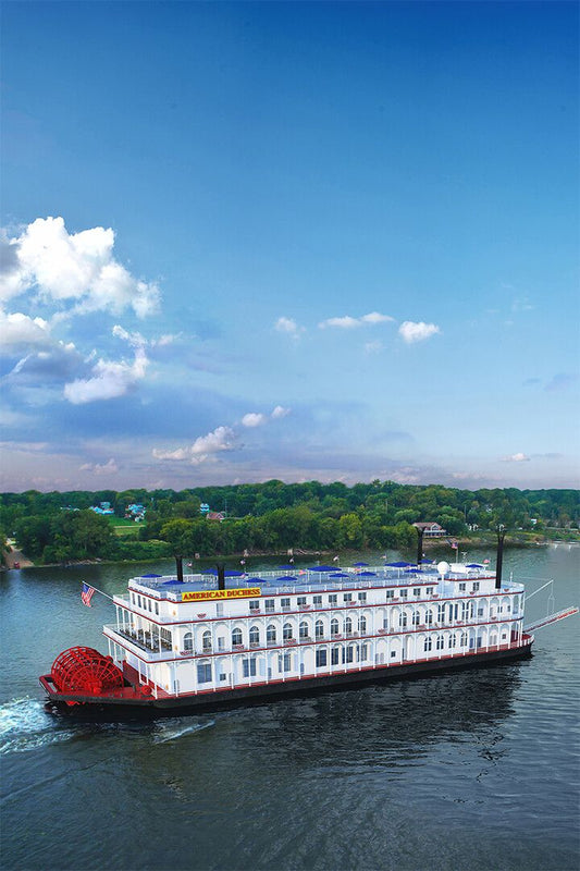Mississippi Queen Riverboat Ship Print Jigsaw Puzzle