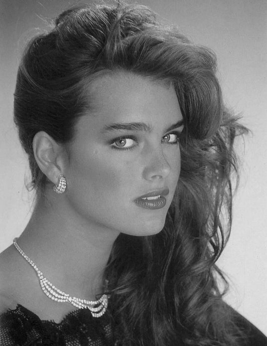 Model & Actress Brooke Shields Classic Portrait Picture Keychain Print 1
