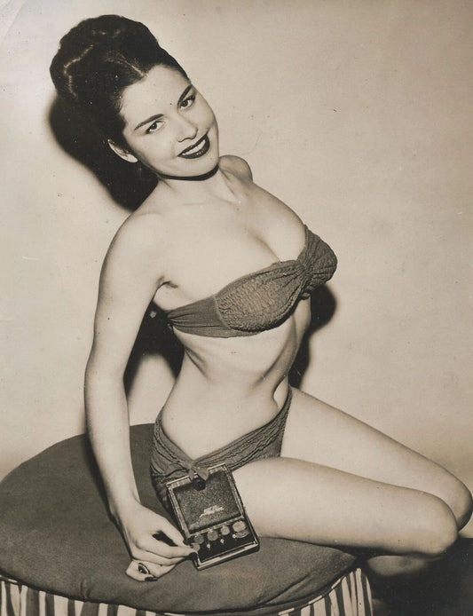 Model & Actress Jeanne Carmen Pin Up Picture Keychain Image Print