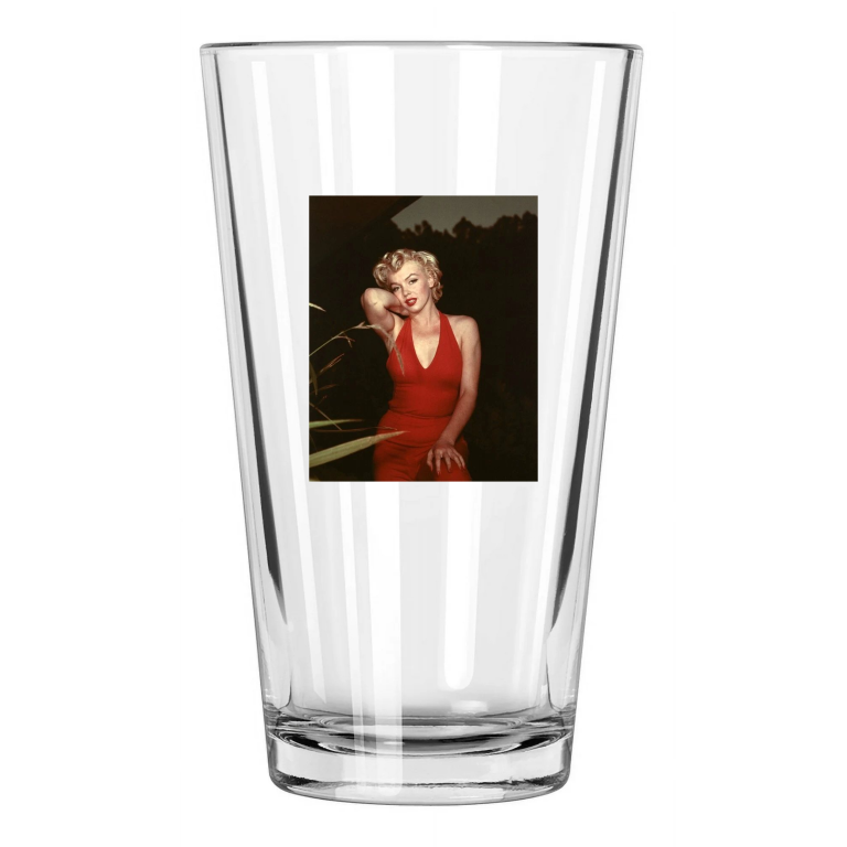 Model Actress Marilyn Monroe Celebrity Hollywood 2 Pint Beer Drinking Glass